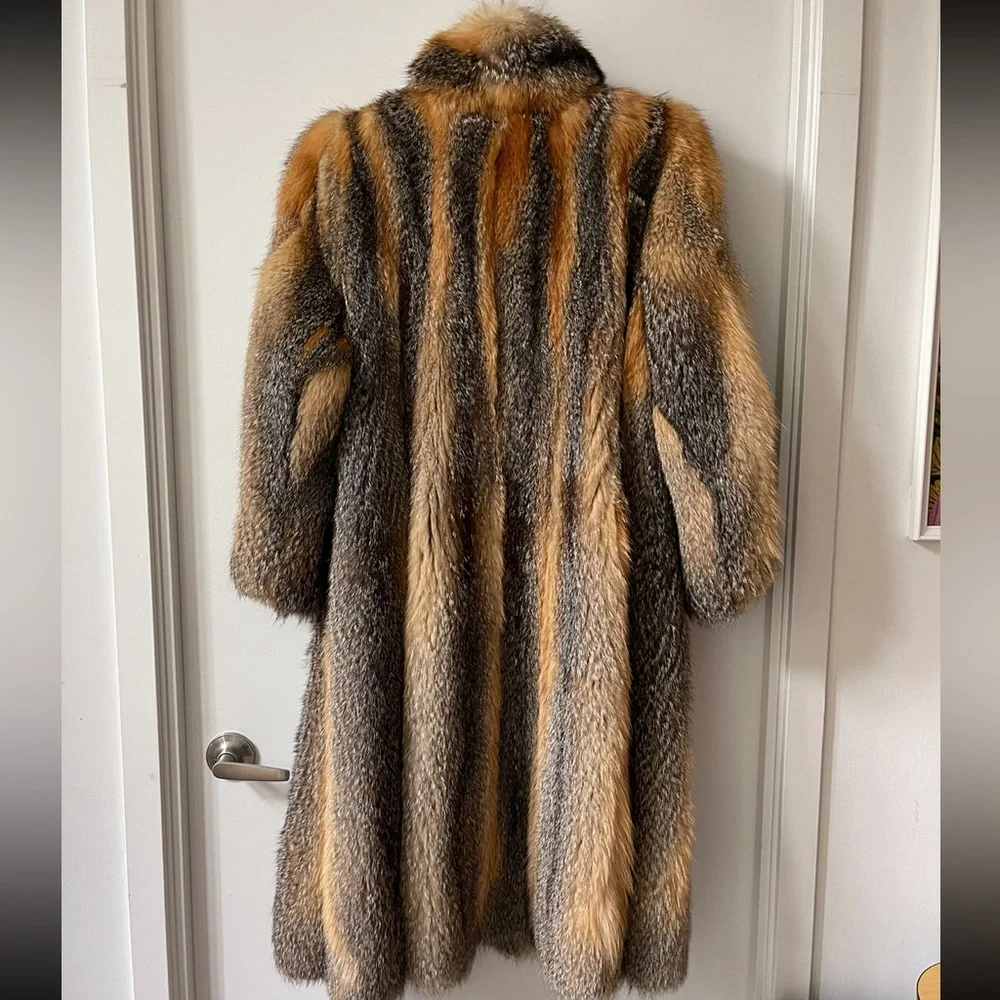 Vintage long fox fur coat - Picture 2 of 3